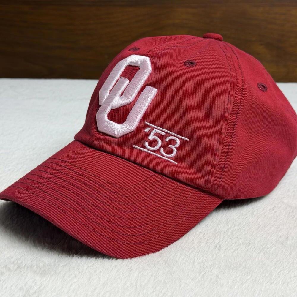 Oklahoma Sooners 1953 Top of the World Crimson Adjustable Hat